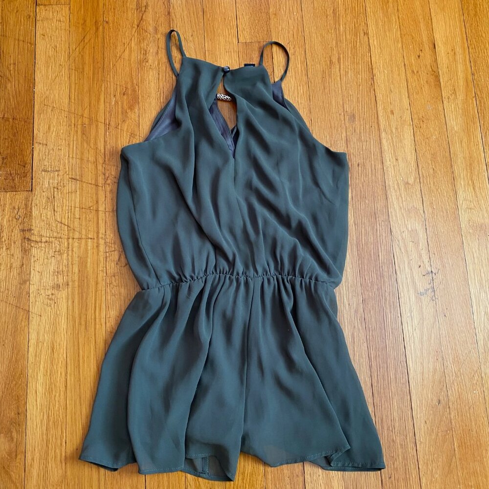 BCX Olive Green Romper - Picture 3 of 3